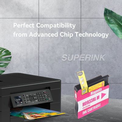 Cartouche d'encre HP 933XL (HP CN055AN) compatible Magenta par Superink