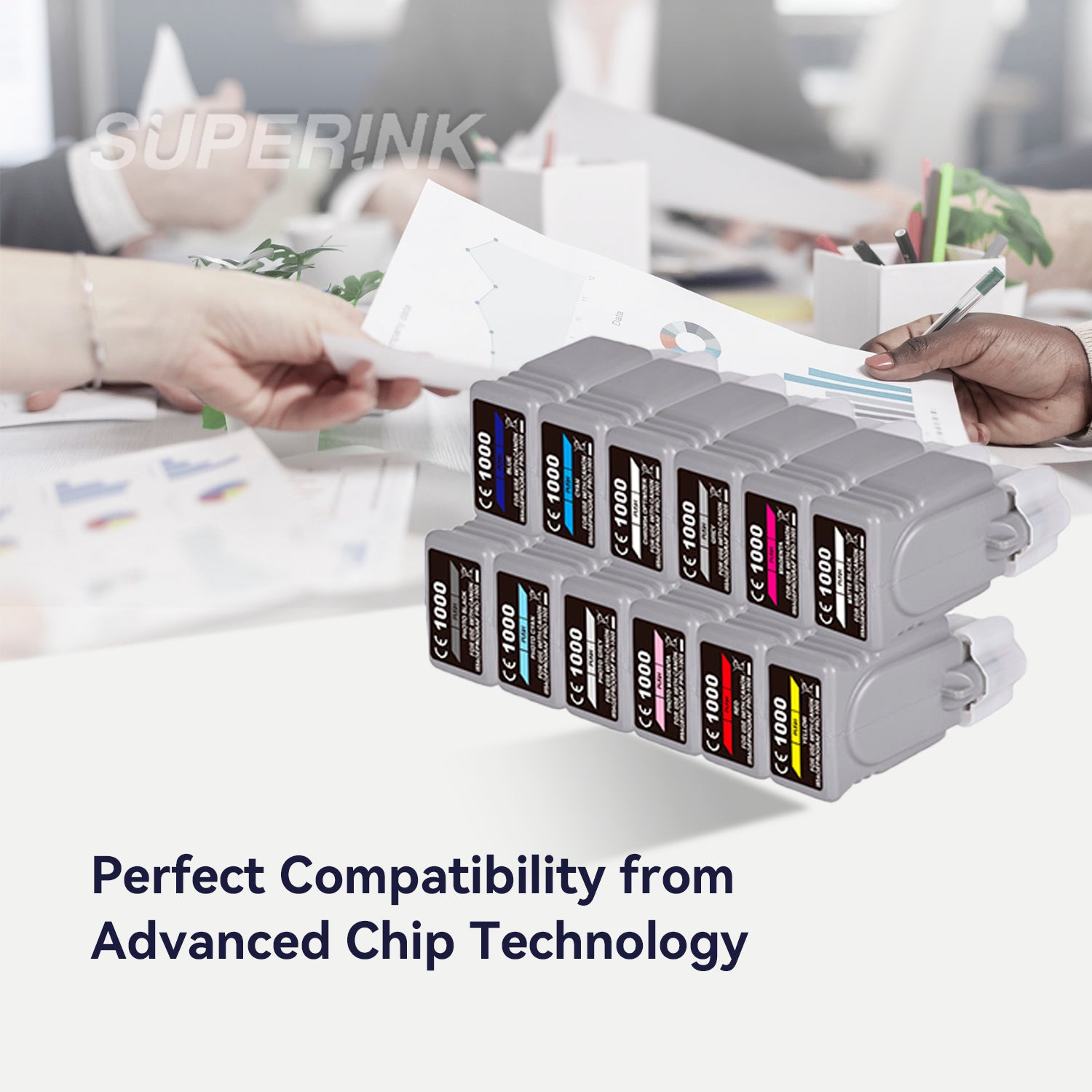 Compatible Canon PFI-1000 Combo Ink Cartridge By Superink