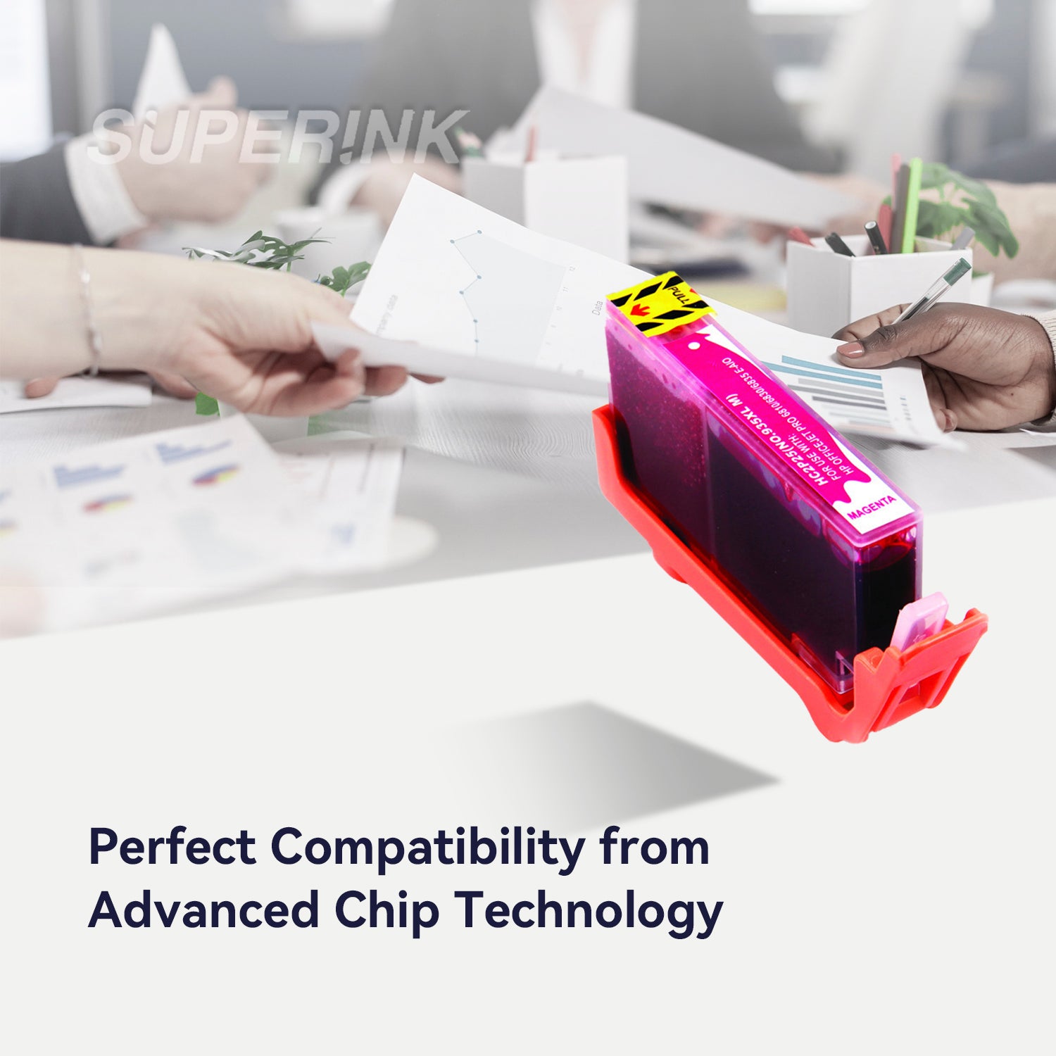 Cartouche d'encre compatible HP 935XL (HP C2P25AN) Magenta haut rendement par Superink