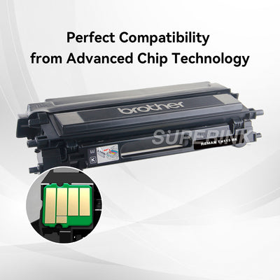 Remanufactured Brother TN115 Black Toner Cartridge By Superink