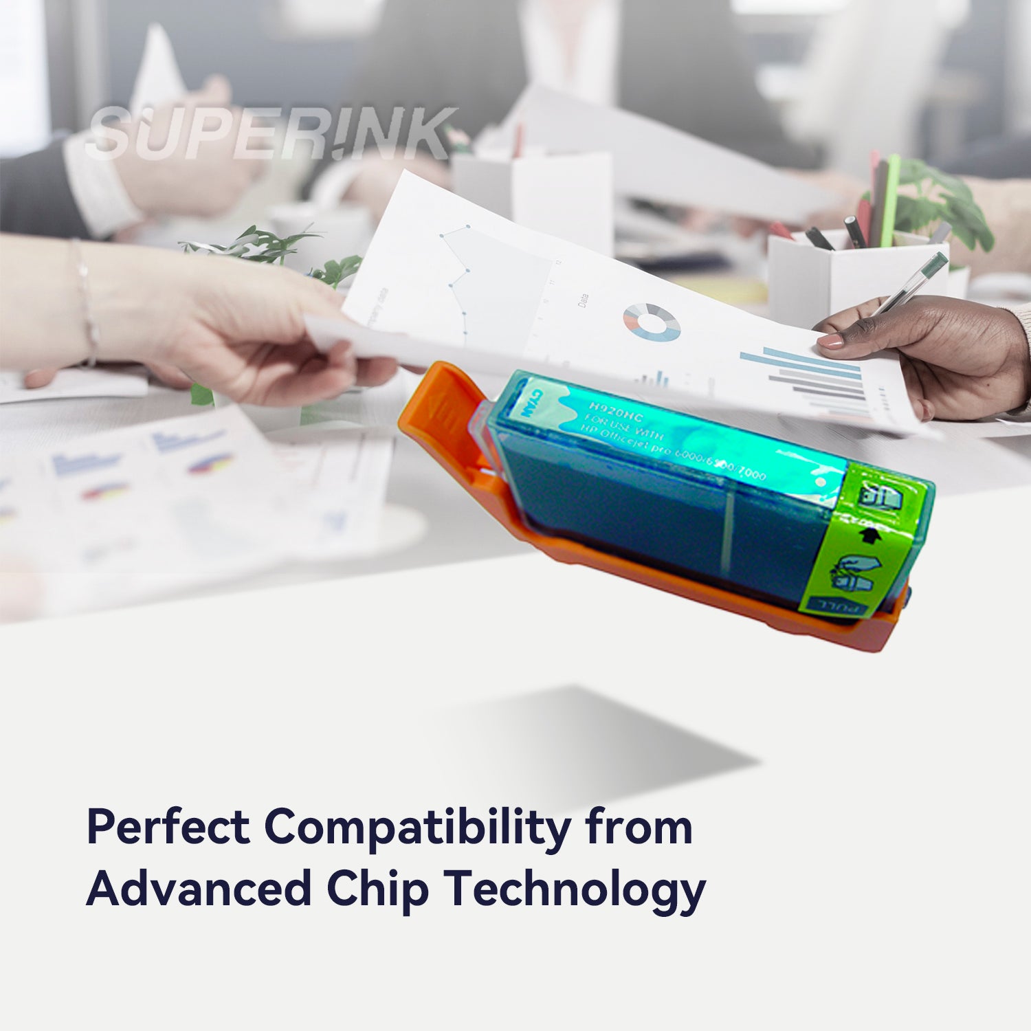 Cartouche d'encre HP 920XL compatible, Cyan, (CD972AC) par Superink