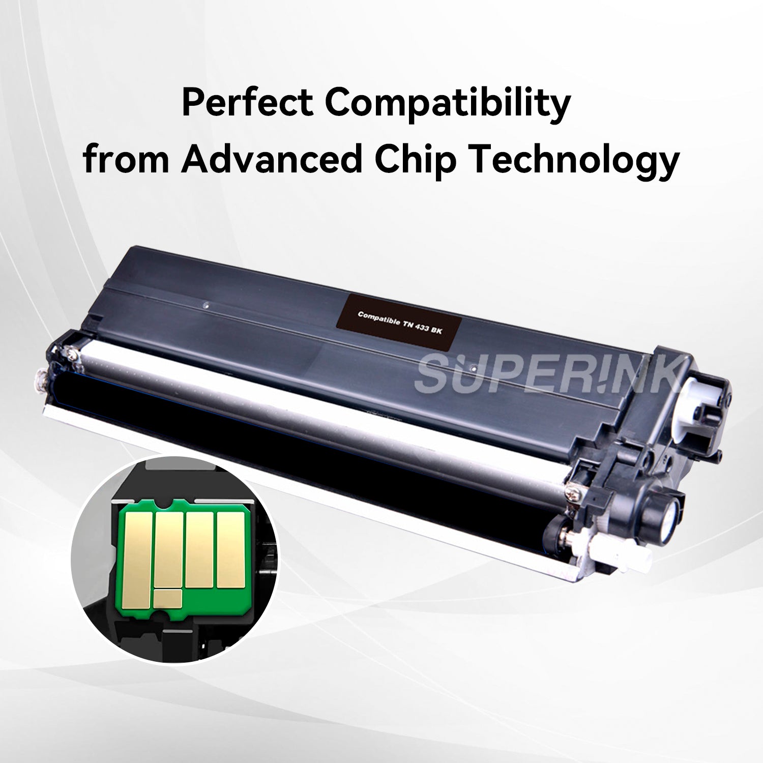 Compatible Brother TN433 Black Toner Cartridge High Yield