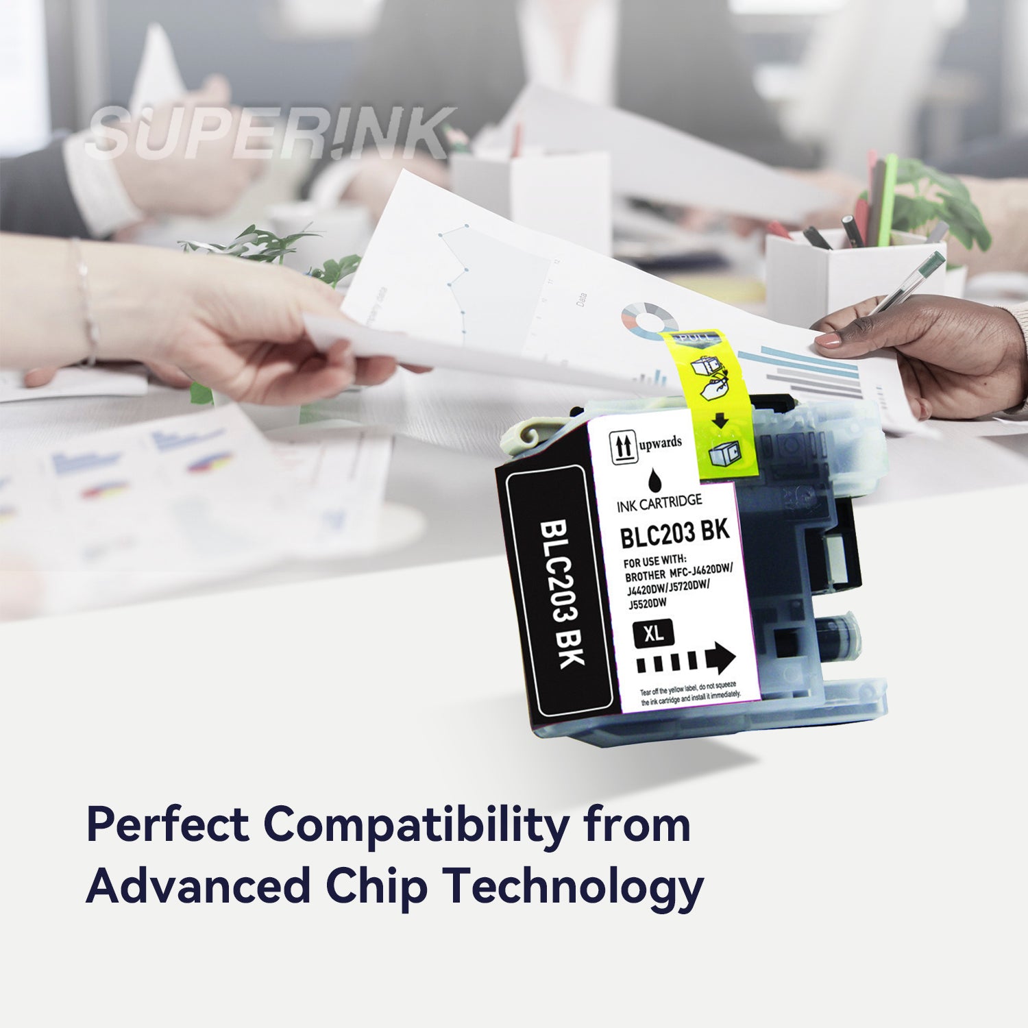 Compatible Brother LC201 Black Ink Cartridge by Superink