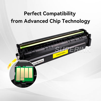 Cartouche de toner HP CF502X (HP 202X) compatible jaune par Superink