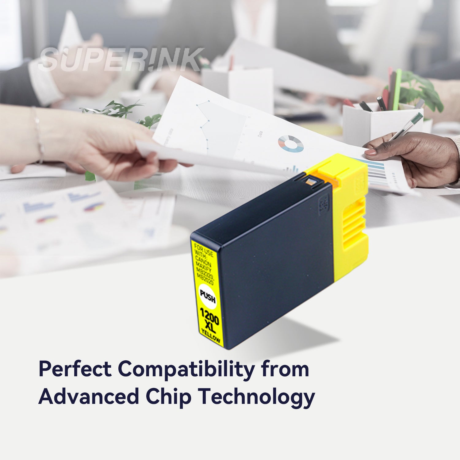 Compatible Canon PGI-1200XL Yellow Inkjet Cartridge By Superink