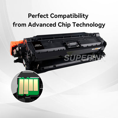 Compatible HP CE260X High Yield Black Toner Cartridge By Superink
