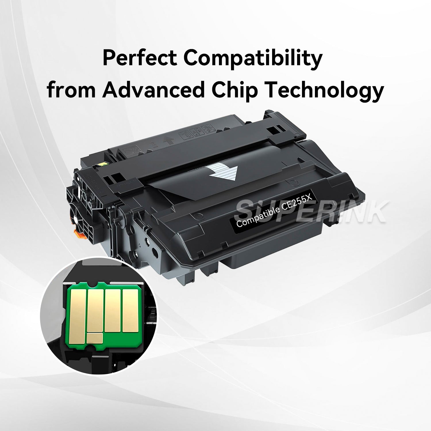 Cartouche de toner HP CE255X (HP 55X) compatible Black By Superink