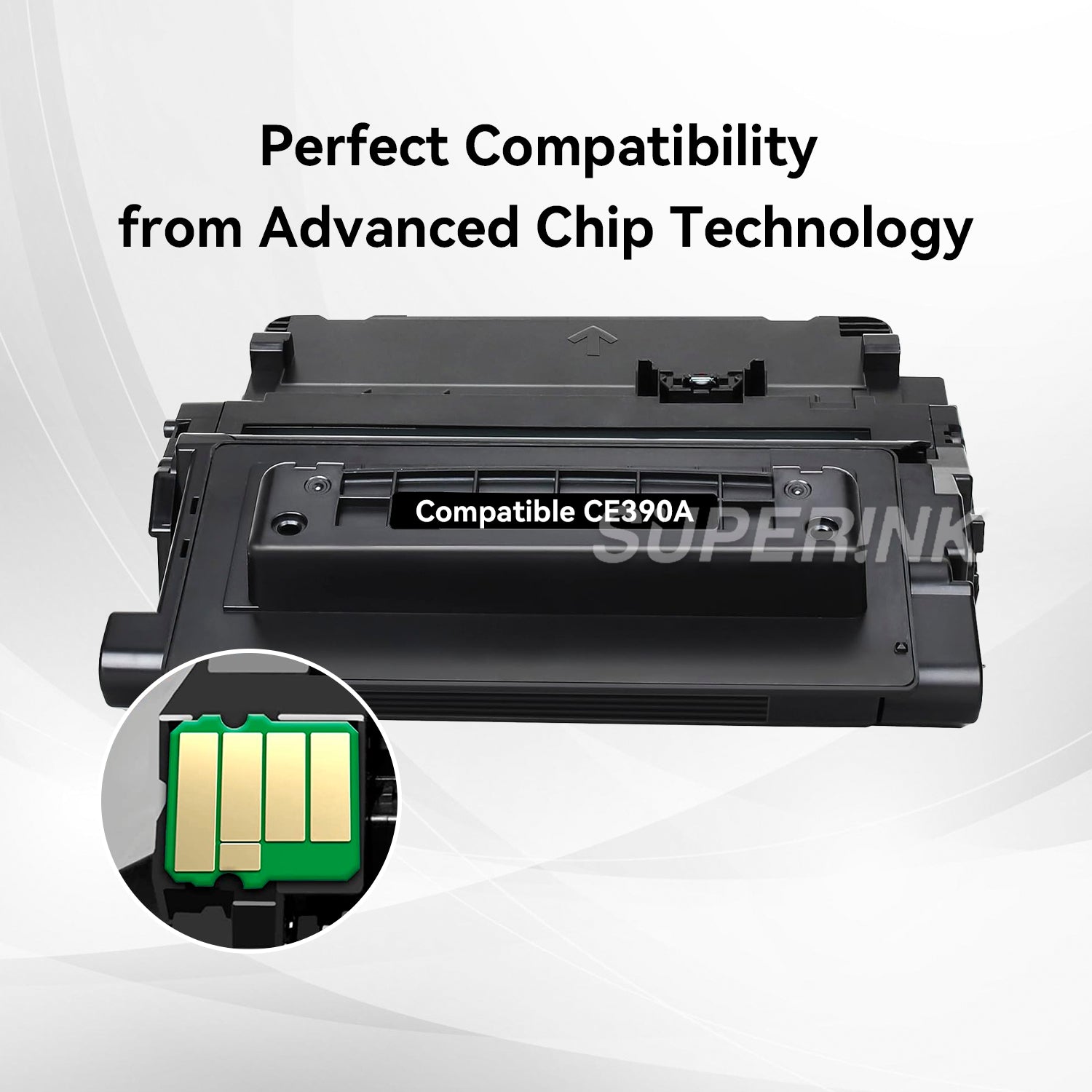 Cartouche de toner noir HP CE390A compatible (HP 90A) par Superink