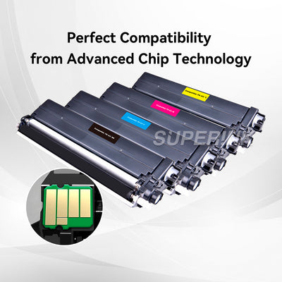 Compatible Brother TN431 Combo Toner Cartridge BK/C/M/Y By Superink