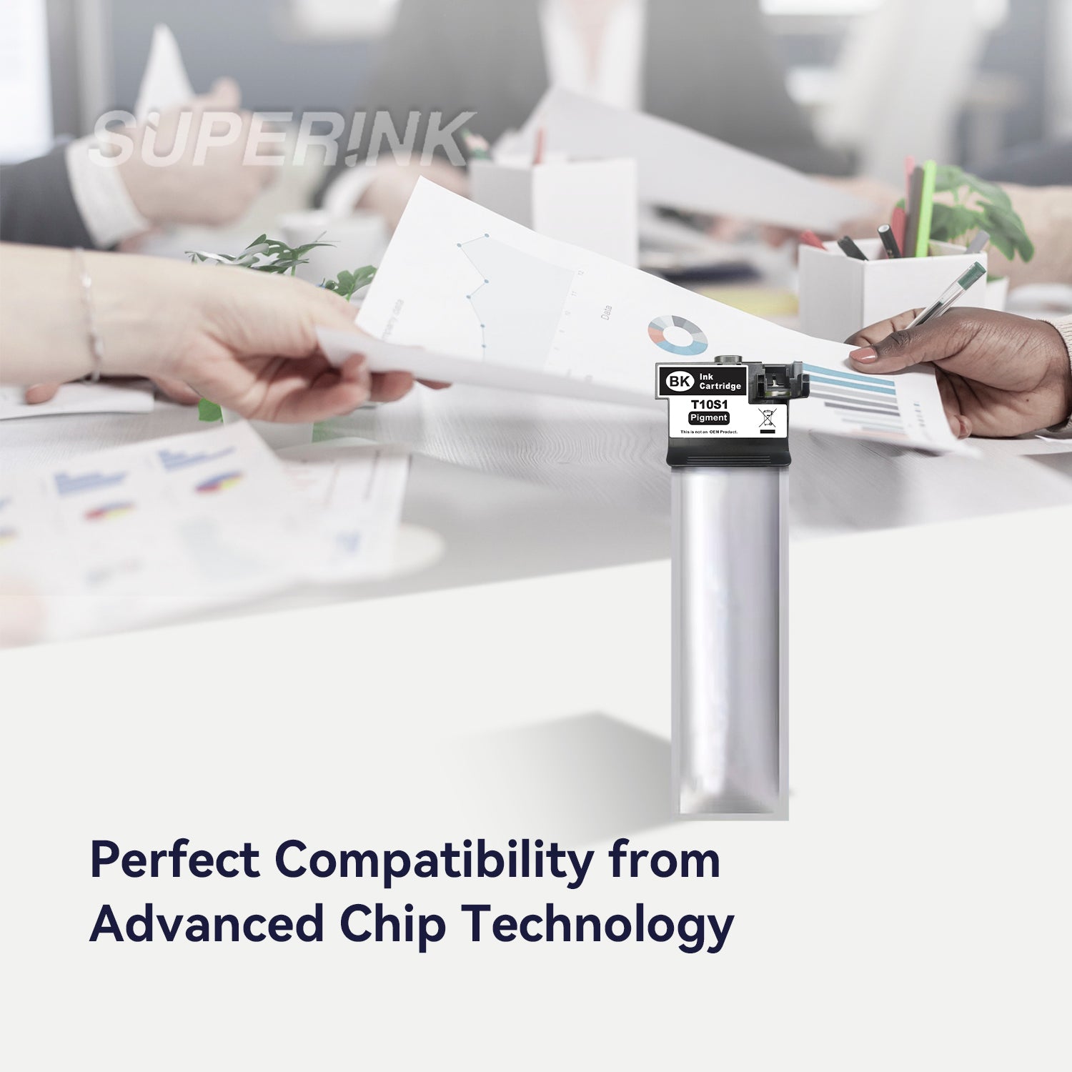 Compatible Epson T10S100 Black Ink Cartridge High Yield By Superink