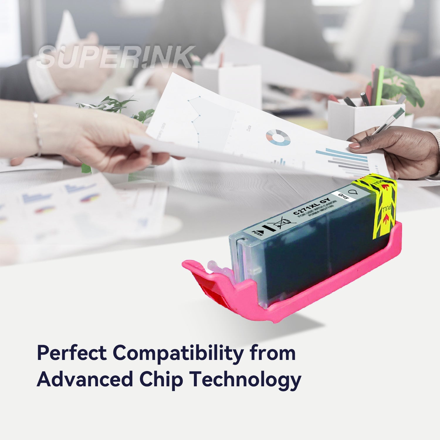 Compatible Canon CLI-271XL (0340C001) Grey Ink Cartridge By Superink