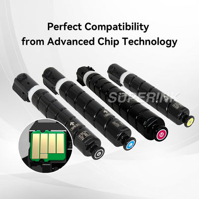 Compatible Canon GPR-51 Toner Cartridge Combo BK/C/M/Y By Superink