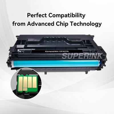 Cartouche de toner noir compatible HP CF237A (HP 37A) par Superink