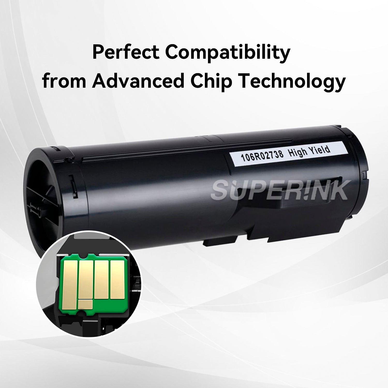 Compatible Xerox 3655 Black Toner Cartridge 106R02738 by Superink