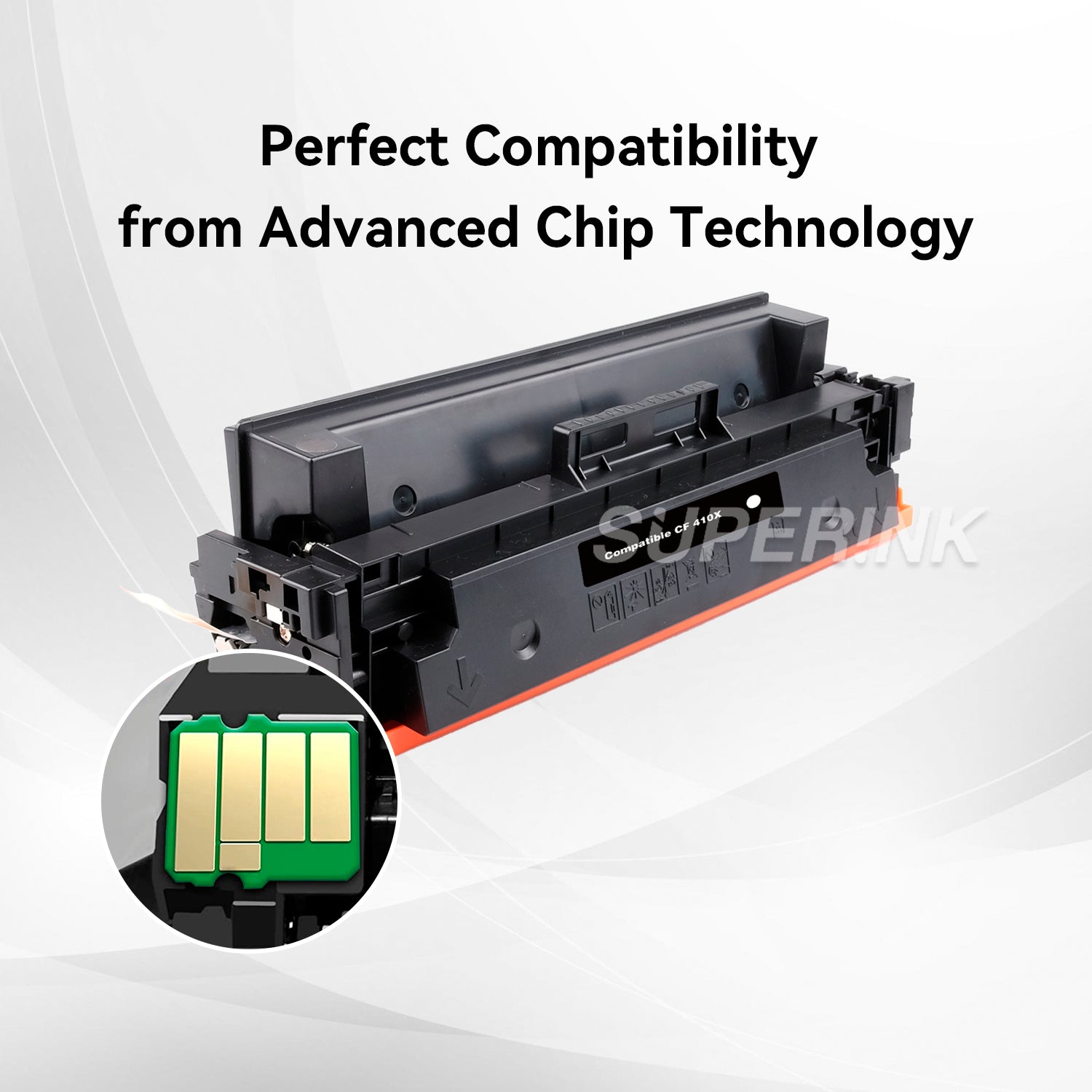 Compatible HP CF410X (410x) Toner Cartridge Black by Superink