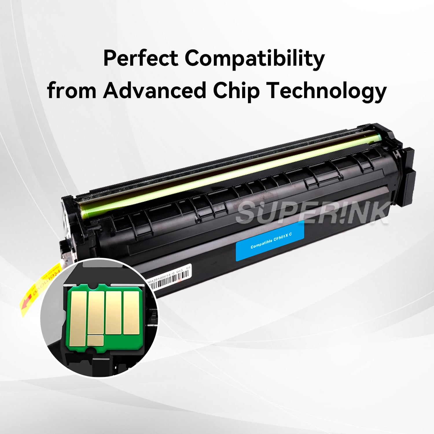 Compatible HP CF501X (HP 202X) Toner Cartridge Cyan By Superink
