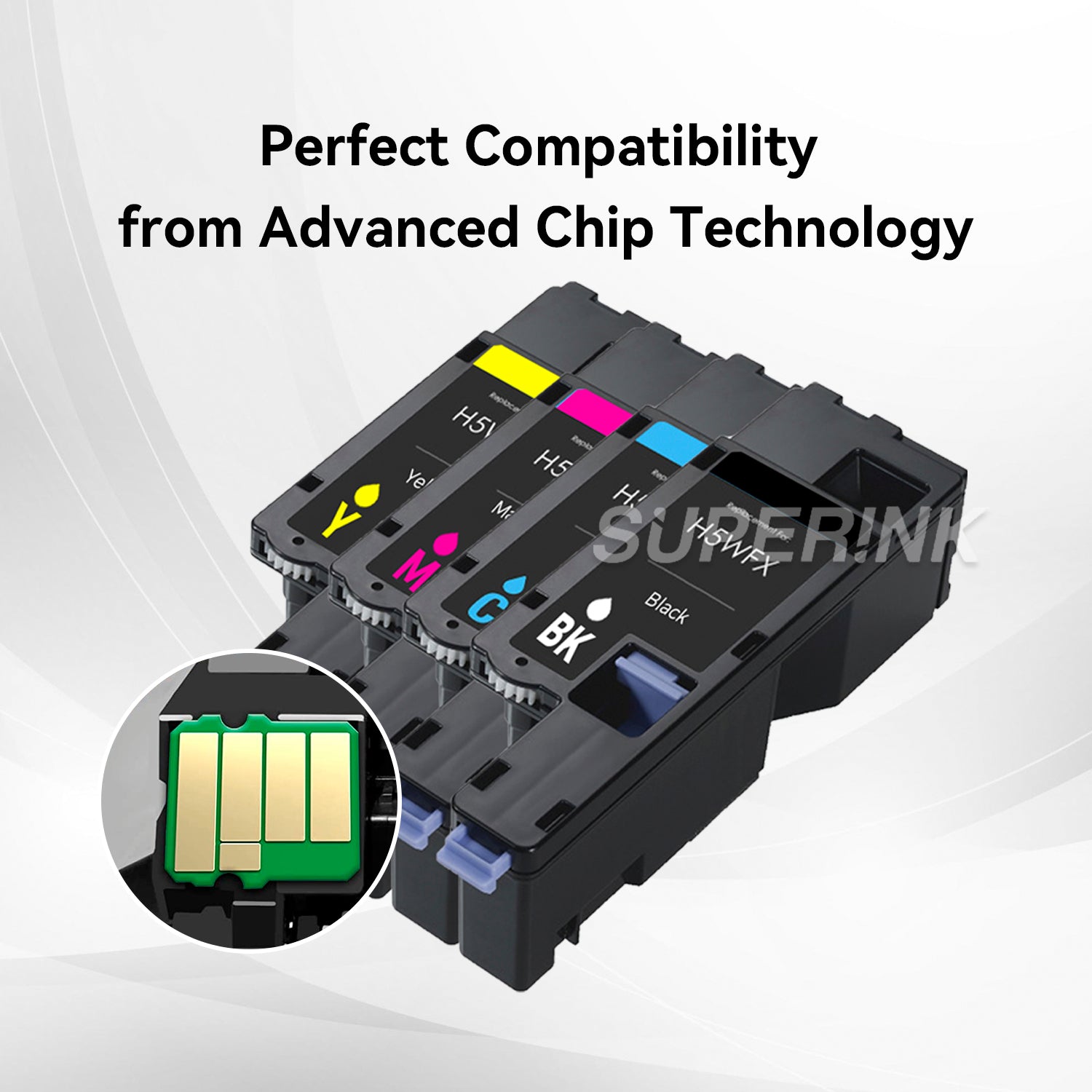 Compatible Dell E525W Combo Toner Cartridges By Superink