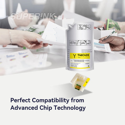 Compatible Epson T46C4 DS Ink Pack, 1100ML - Yellow By Superink