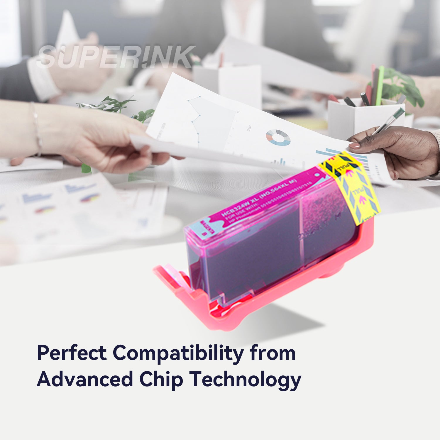 Cartouche à jet d'encre magenta HP 564XL compatible (CB324WC) By Superink