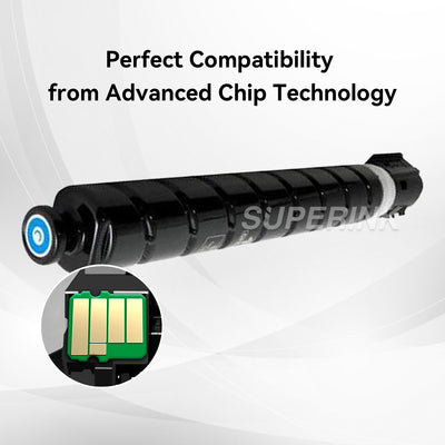 Compatible Canon GPR-55 0482C003AA Cyan Toner Cartridge By Superink