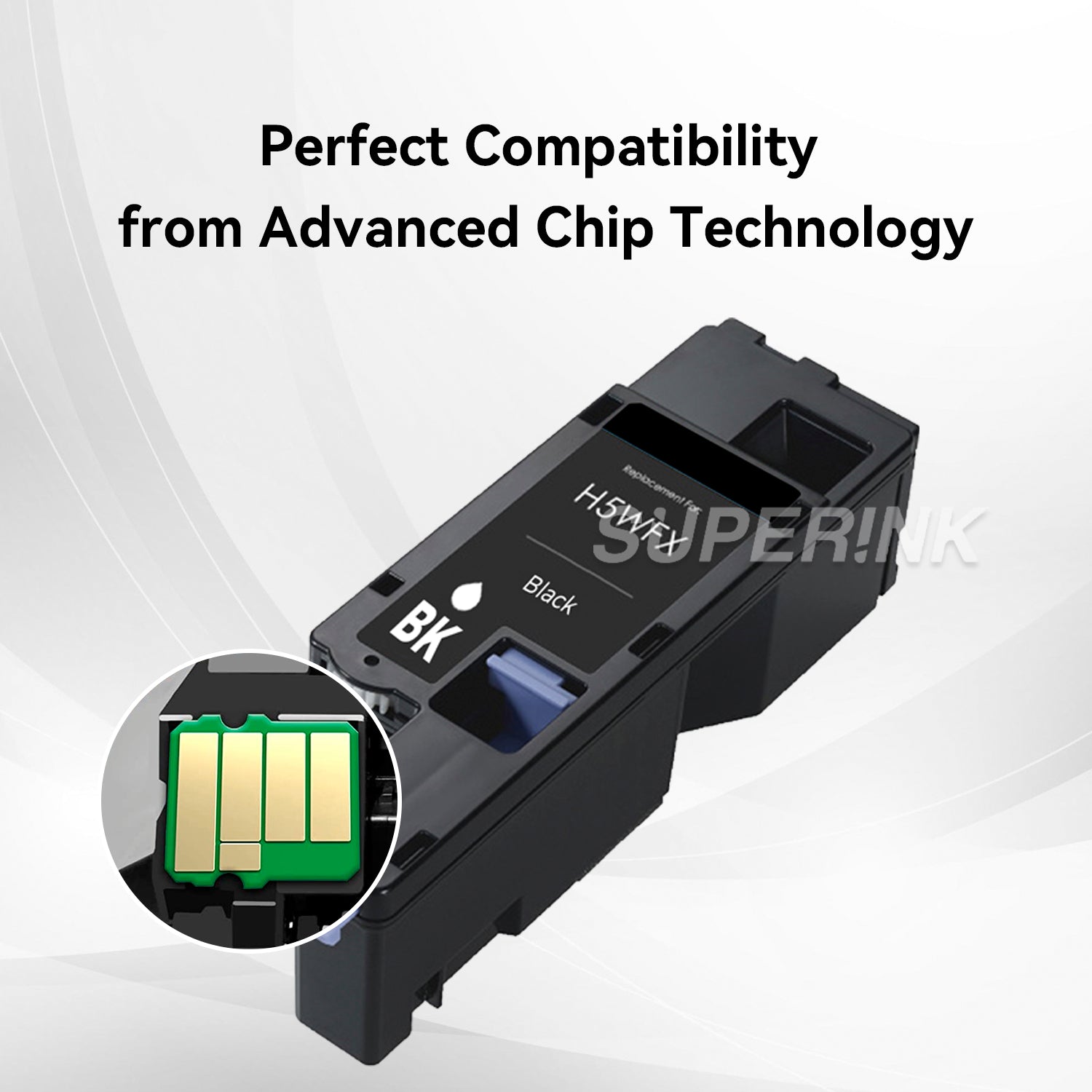Compatible Dell 593-BBJX Black Toner Cartridge By Superink