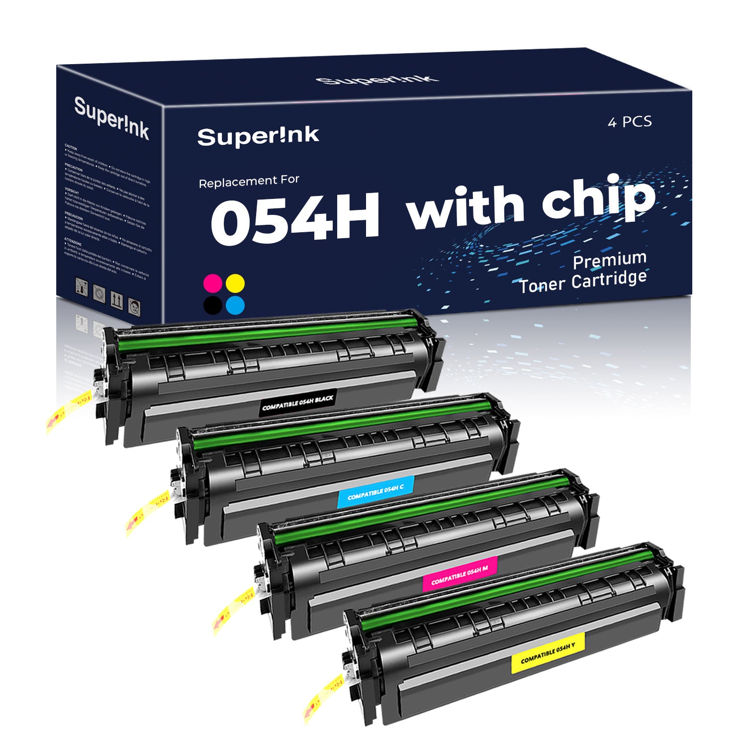 Compatible Canon 054H Toner Cartridge Combo High Yield By Superink
