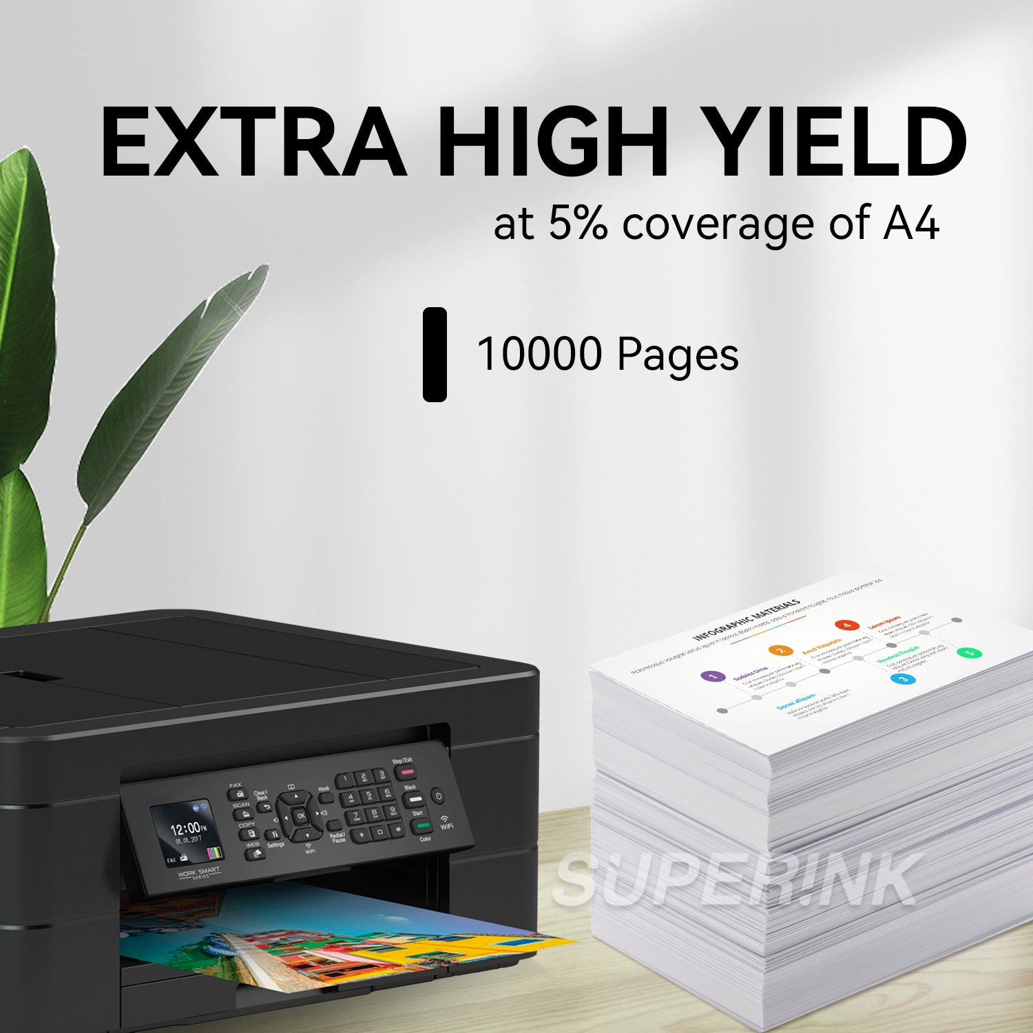 Cartouche d'encre noire compatible HP 972X (HP F6T84AN) par Superink