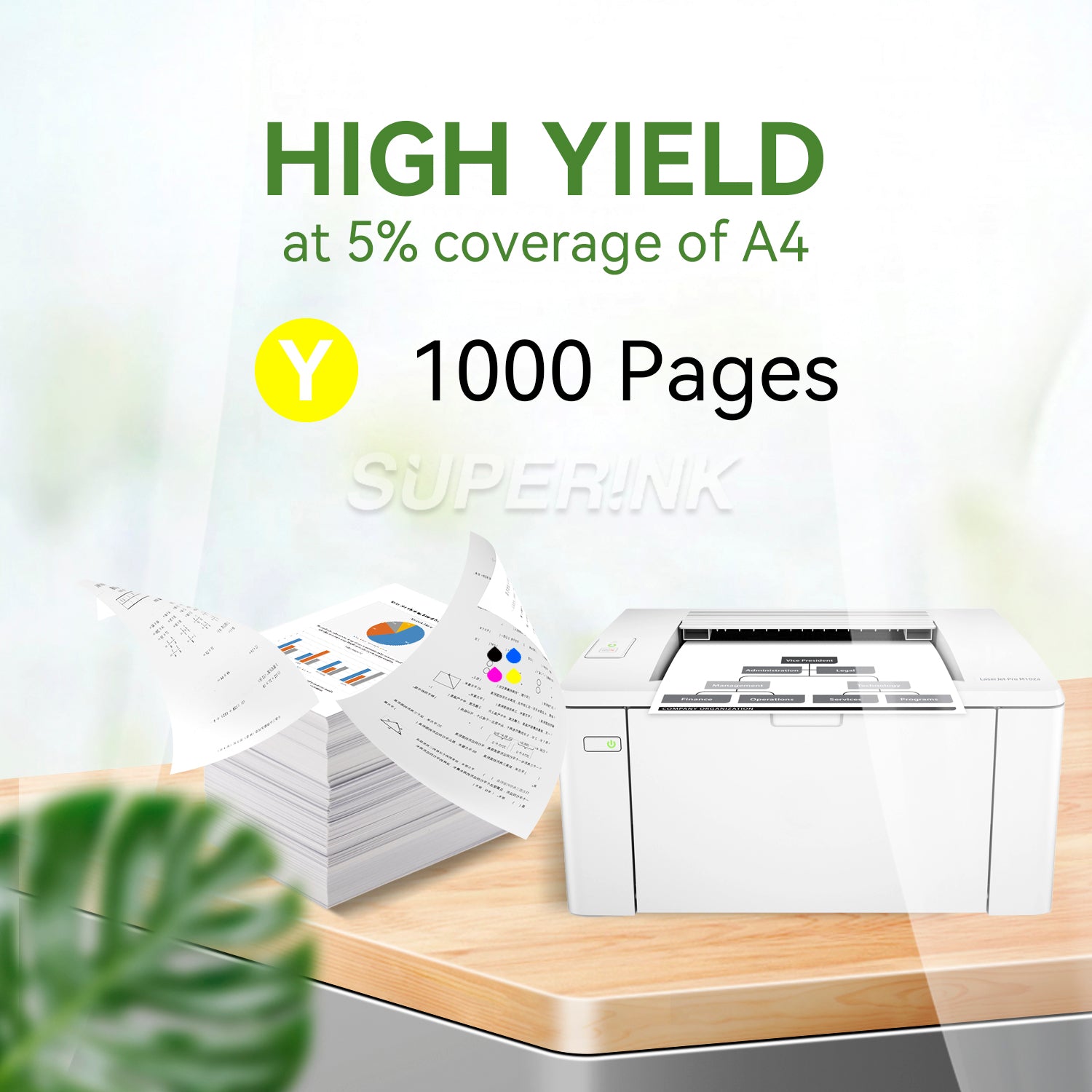 Compatible Samsung CLT-Y406S Yellow Toner Cartridge By Superink