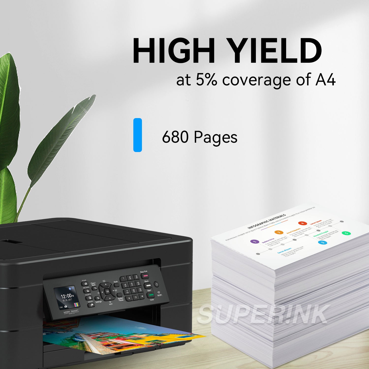 Compatible Canon CLI-271XL (0337C001) Cyan Ink Cartridge
