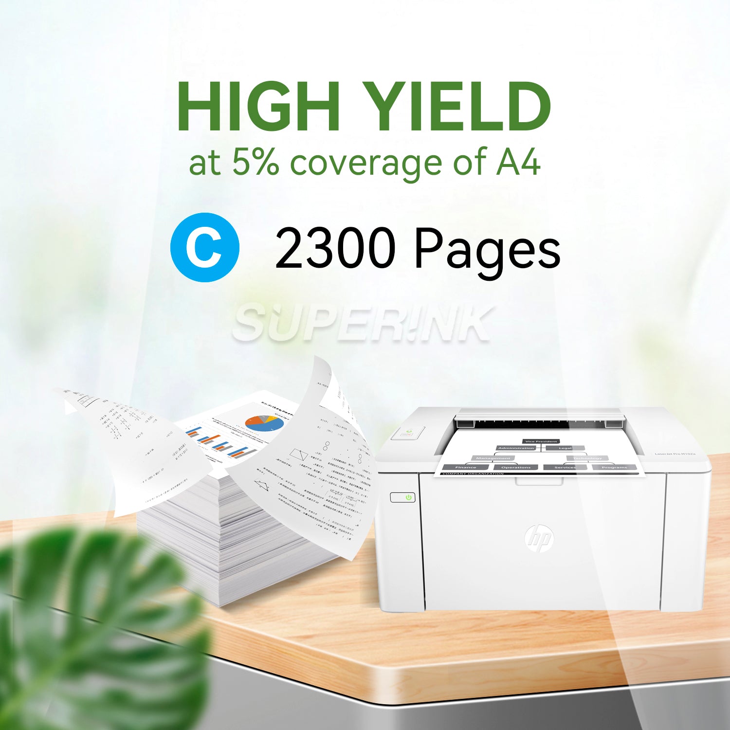 Compatible HP CF401X (201X) Toner Cartridge Cyan by Superink