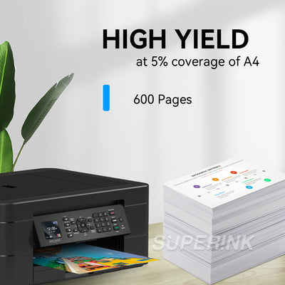 Compatible Brother LC75 Cyan Ink Cartridge by Superink