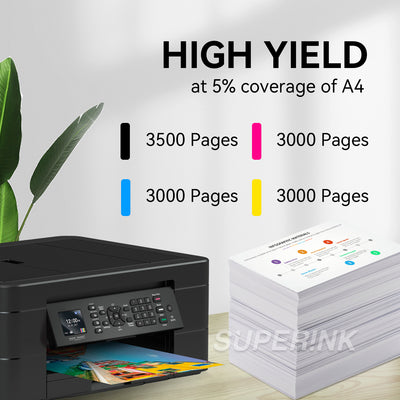 Compatible HP 972A / HP 972 Combo Ink Cartridge BK/C/M/Y By Superink
