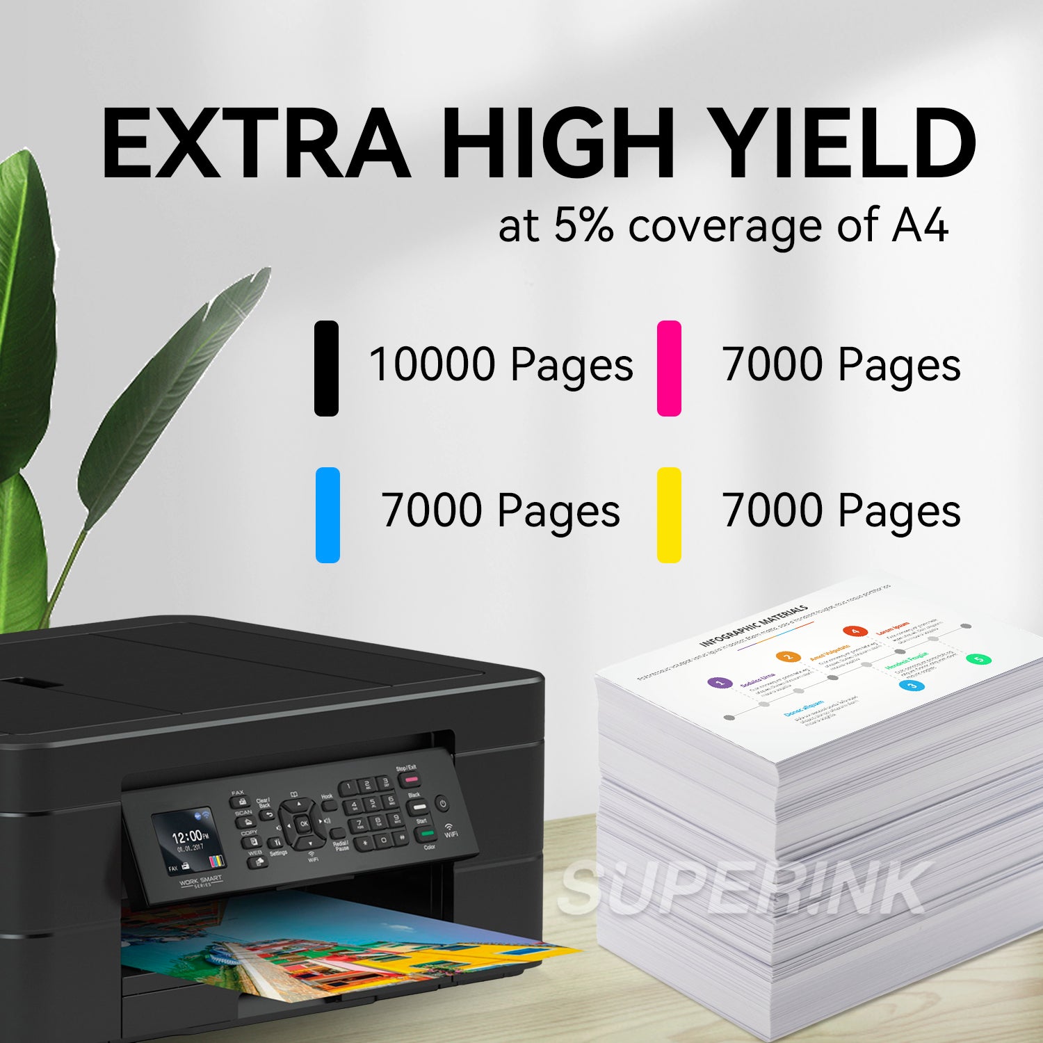 Compatible HP 972X / 972XL Combo Ink Cartridge BK/C/M/Y