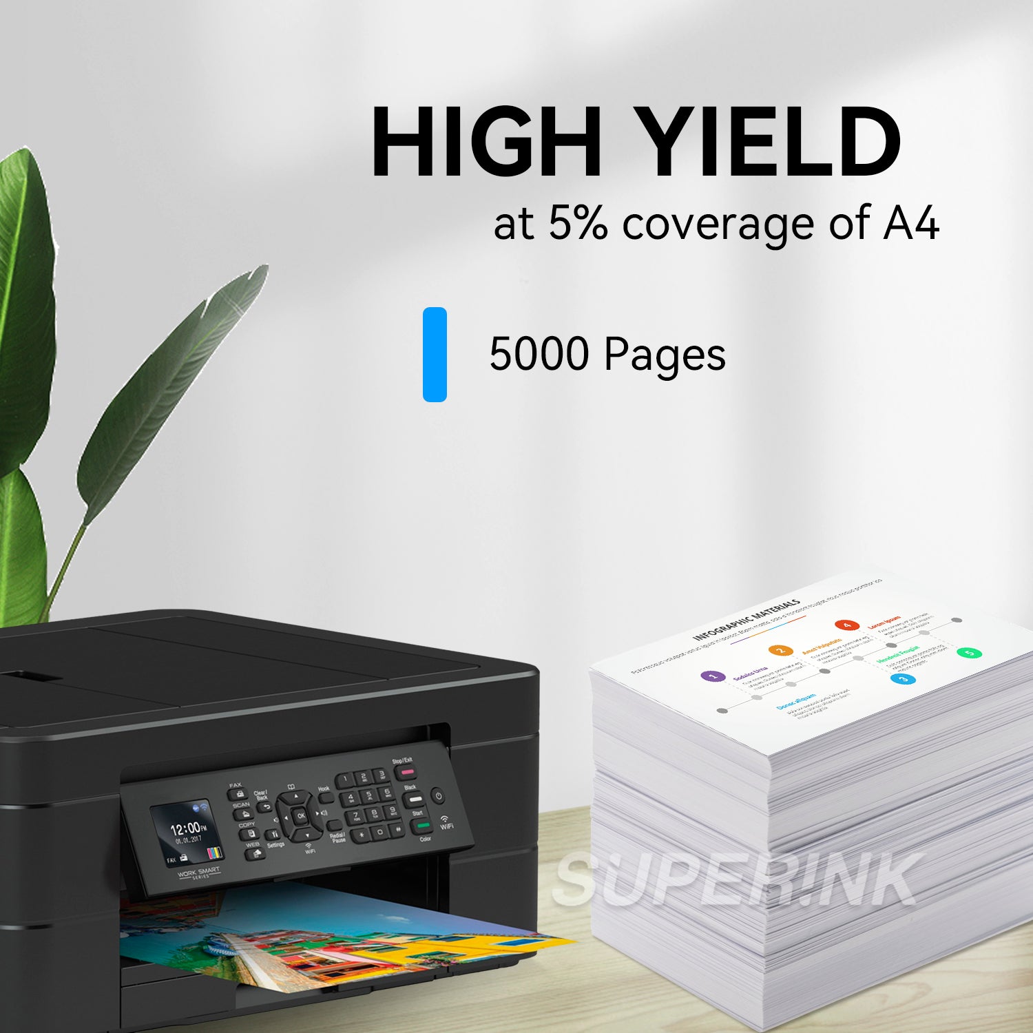 Compatible Epson T902XL220 Cyan Ink Cartridge High Yield