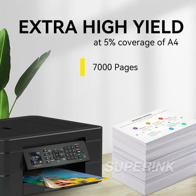 Compatible HP 972X (HP L0S04AN) Yellow Ink Cartridge By Superink
