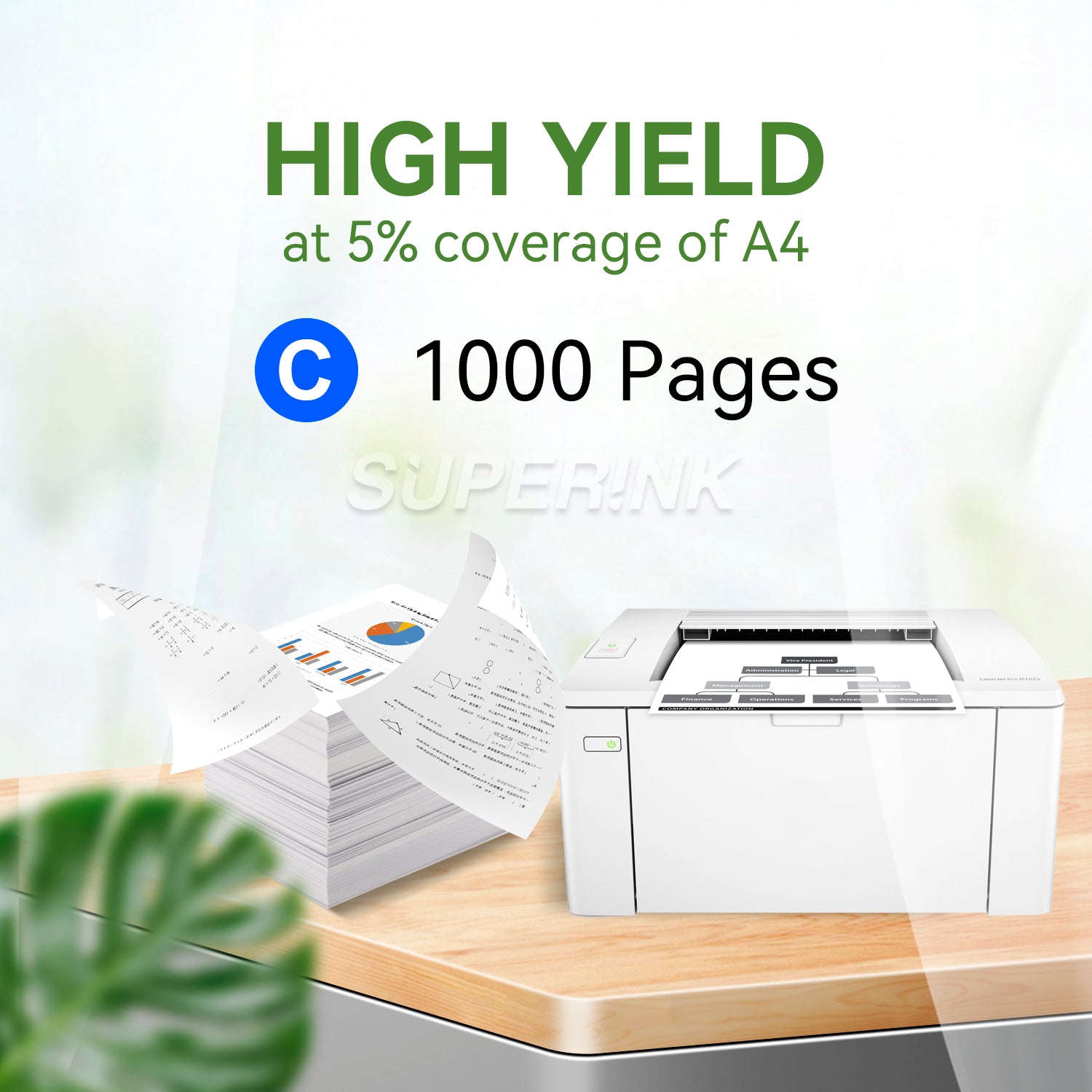 Compatible Samsung CLT-C406S Cyan Toner Cartridge By Superink