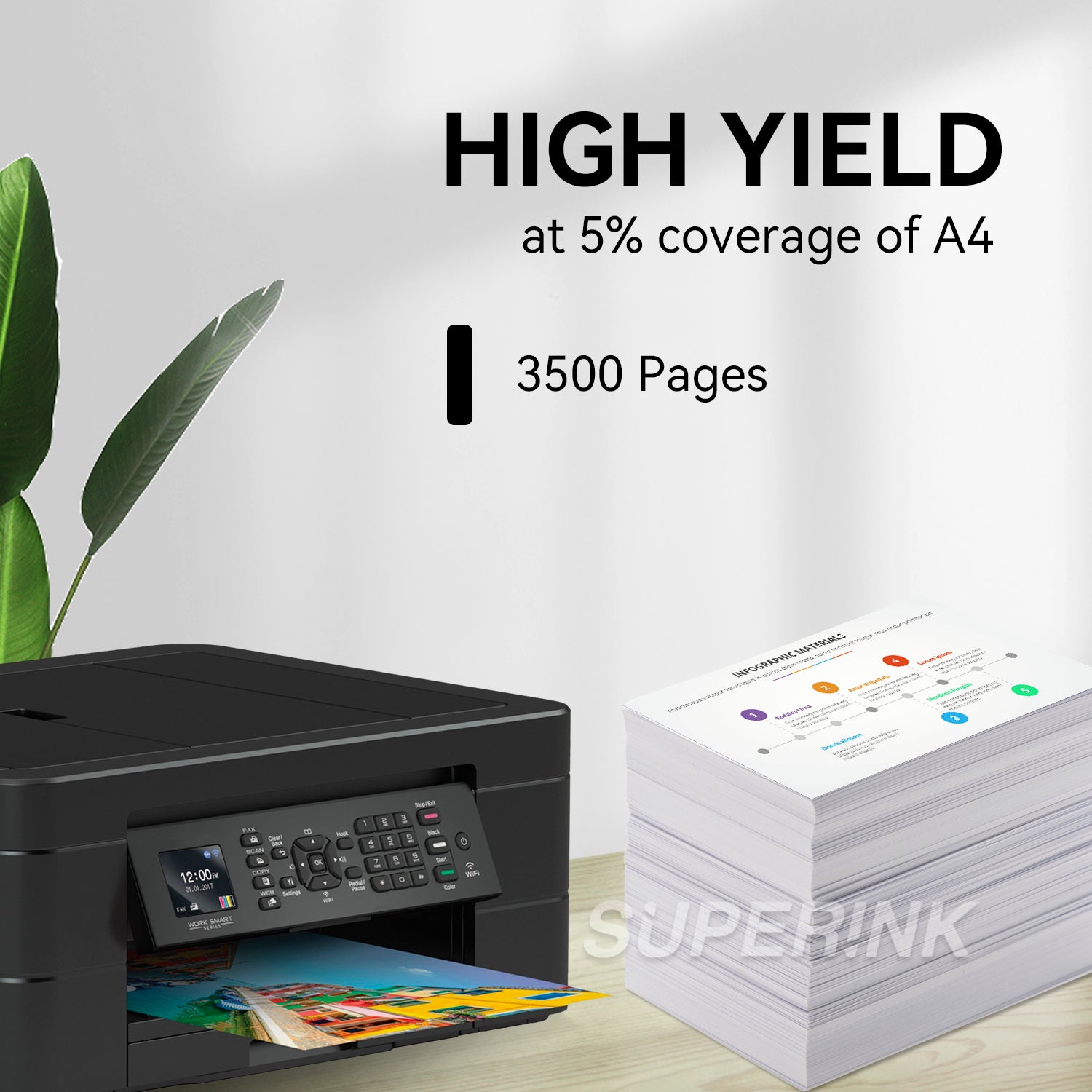 Cartouche d'encre noire compatible HP 972A (HP F6T80AN) par Superink