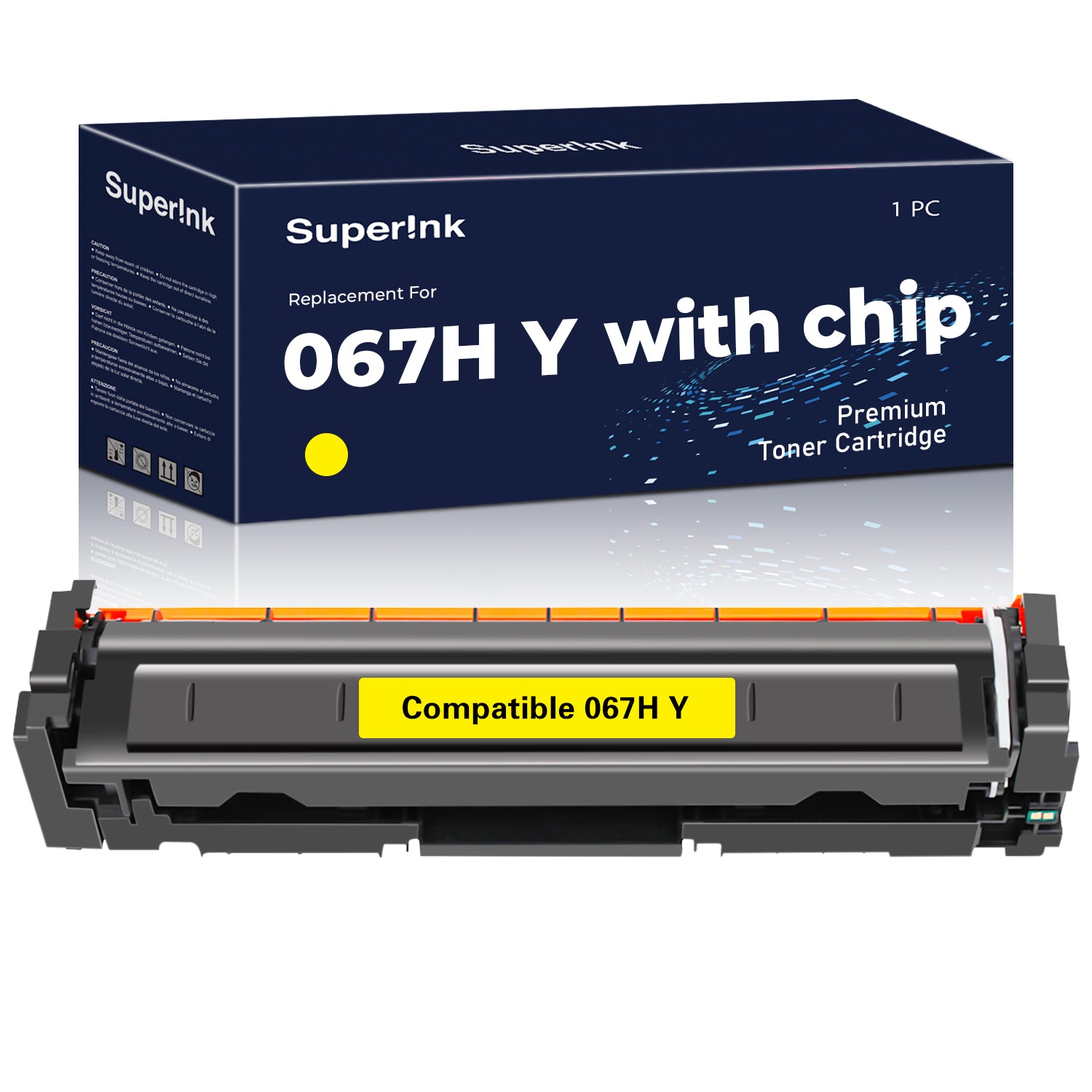 Compatible Canon 067H Yellow Toner Cartridge With Chip High Yield