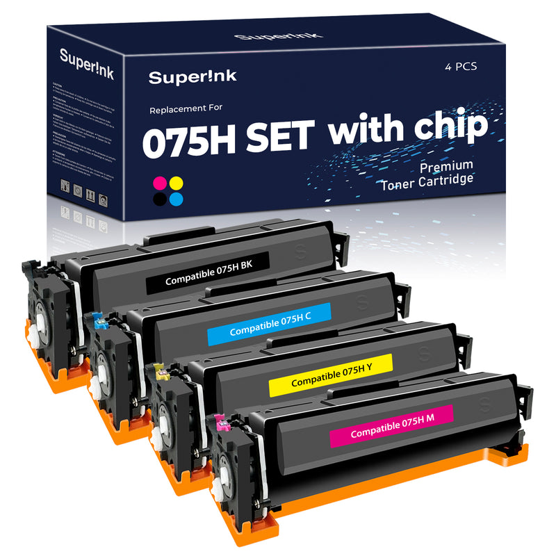 075H 075 LBP646Cdw LBP647Cdw Toner Cartridge Set: Kompatibel für Canon 075 075H CRG075H CRG-075H ImageCLASS MF662Cdw MF663Cdw MF665Cdw 075H 075 LBP646Cdw LBP647Cdw Toner Cartridge Set: Kompatibel für Canon 075 075H CRG075H CRG-075H ImageCLASS MF662Cdw MF663Cdw MF665Cdw