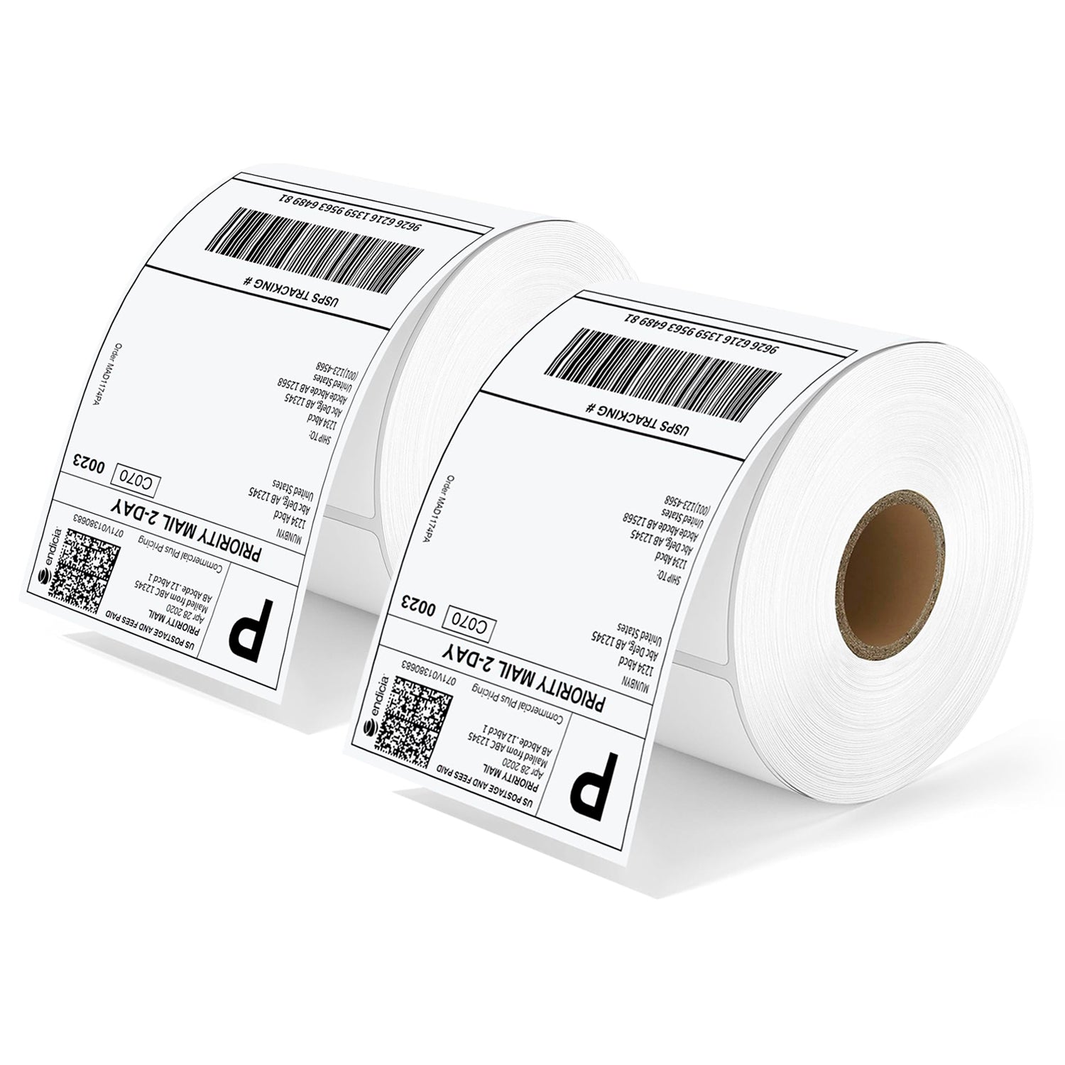 Direct Thermal Shipping Labels 4 X 6 475 Labels/Roll,  2 Rolls