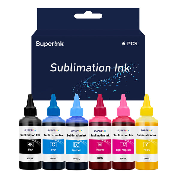 Sup Ink Sublimation Ink Combo for 6 X 100ml - Superink.ca