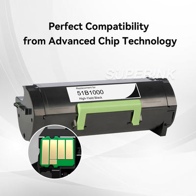 Compatible 51B1000 Toner Cartridge By Superink