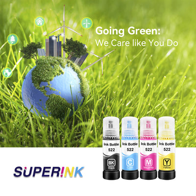 Compatible Epson T522 Combo Ink Bottle BK/C/M/Y by Superink