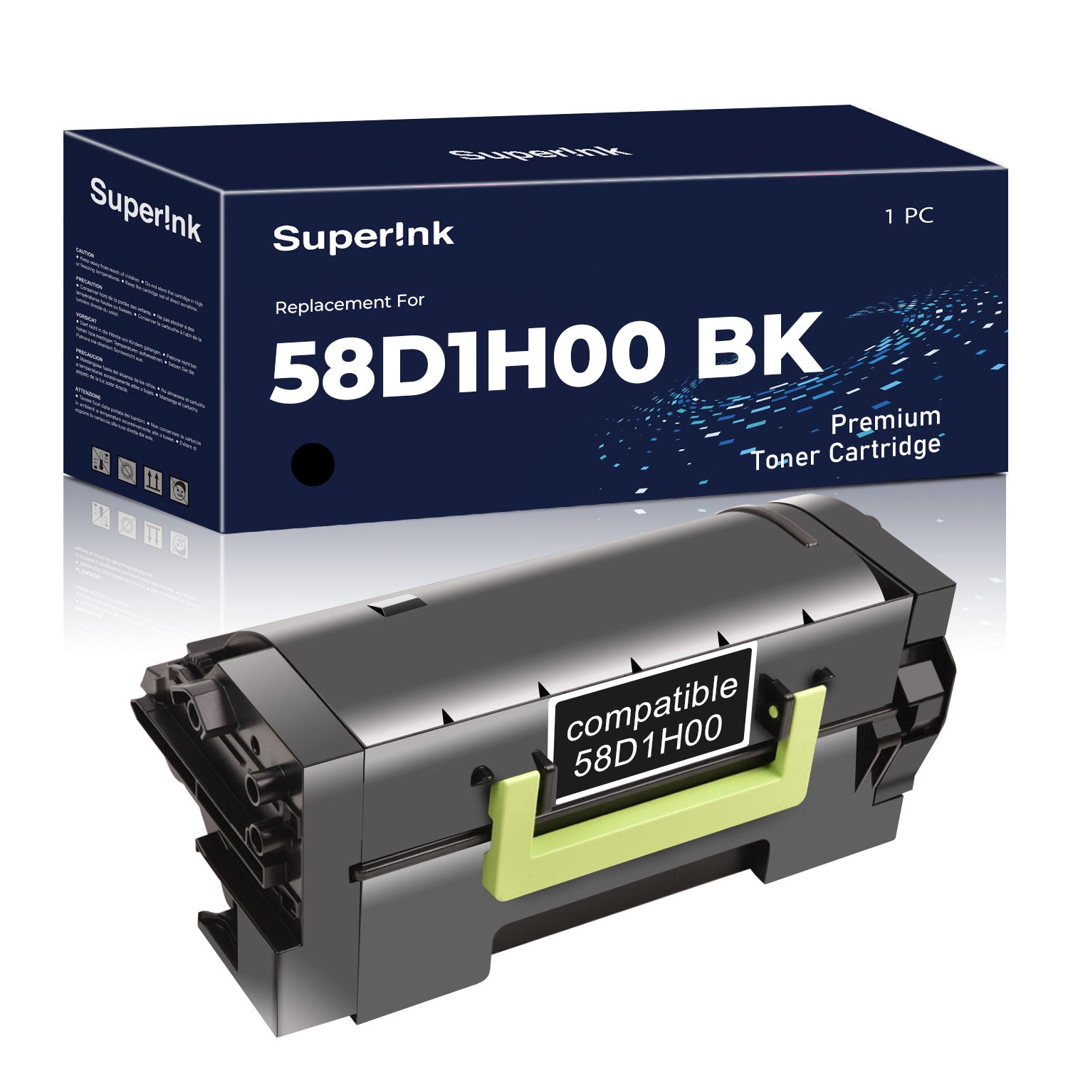 Compatible Lexmark 58D1H00 Toner Cartridge Black By Superink - Superink.ca