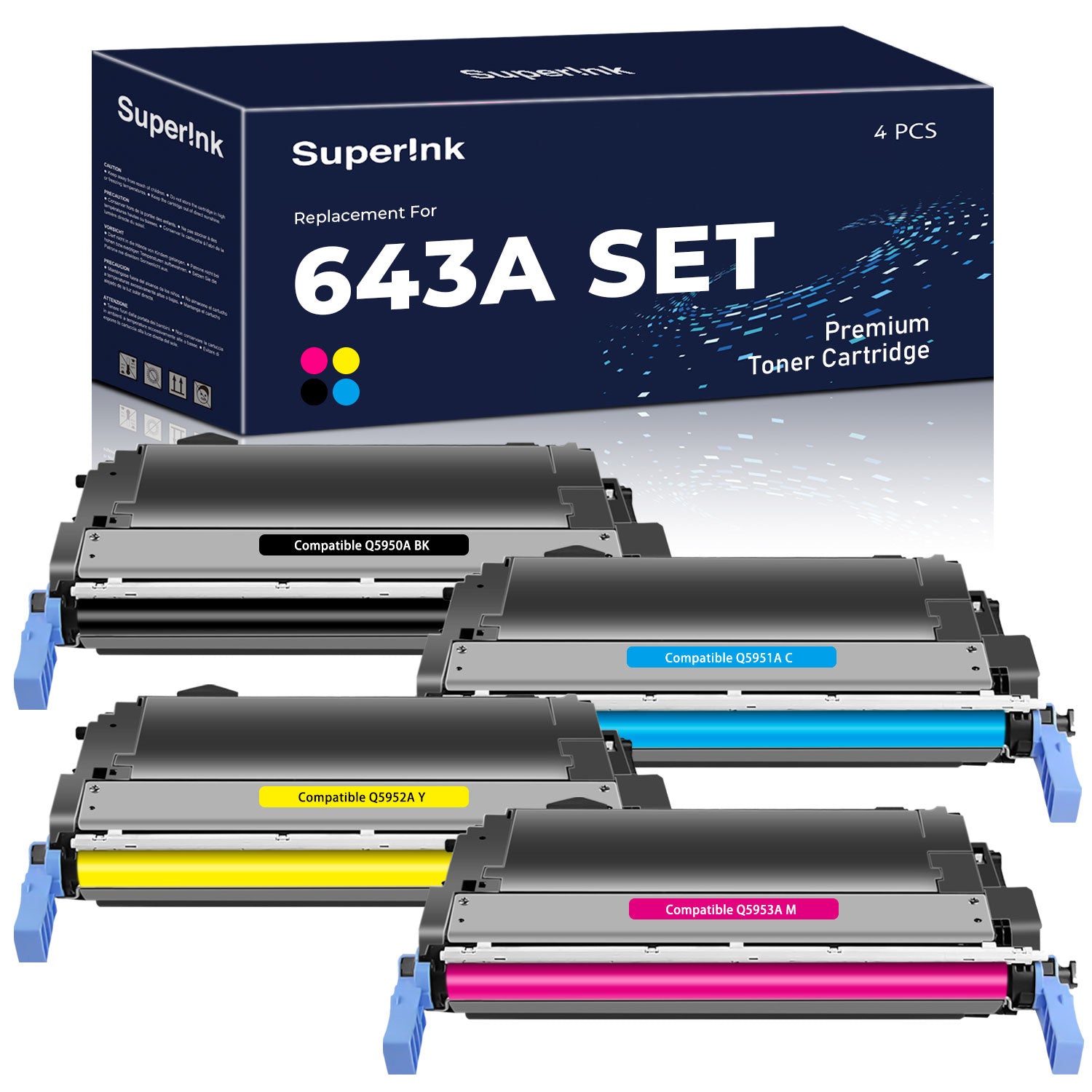 HP 643A Toner Cartridge Combo
