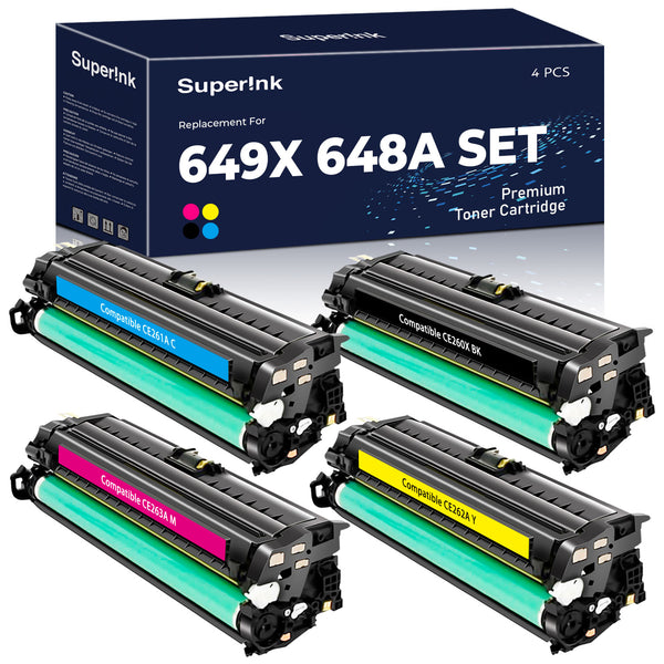 Compatible HP 648A+649X ComboToner Cartridge BK/C/M/Y - Superink.ca