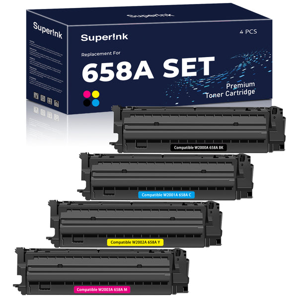 Compatible HP 658A Toner Cartridge Set By Superink - Superink.ca