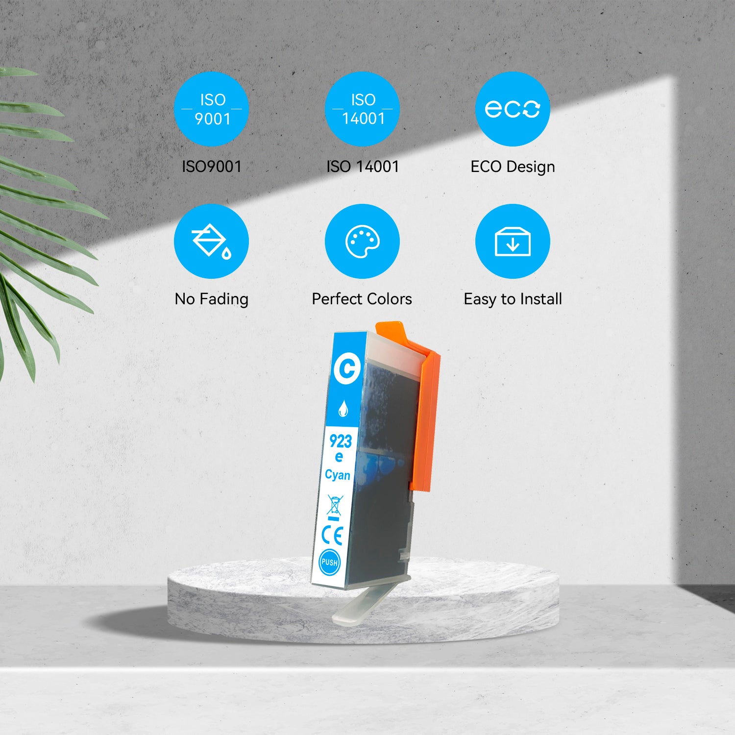 Compatible HP 923e EvoMore Cyan Cartridge by Superink