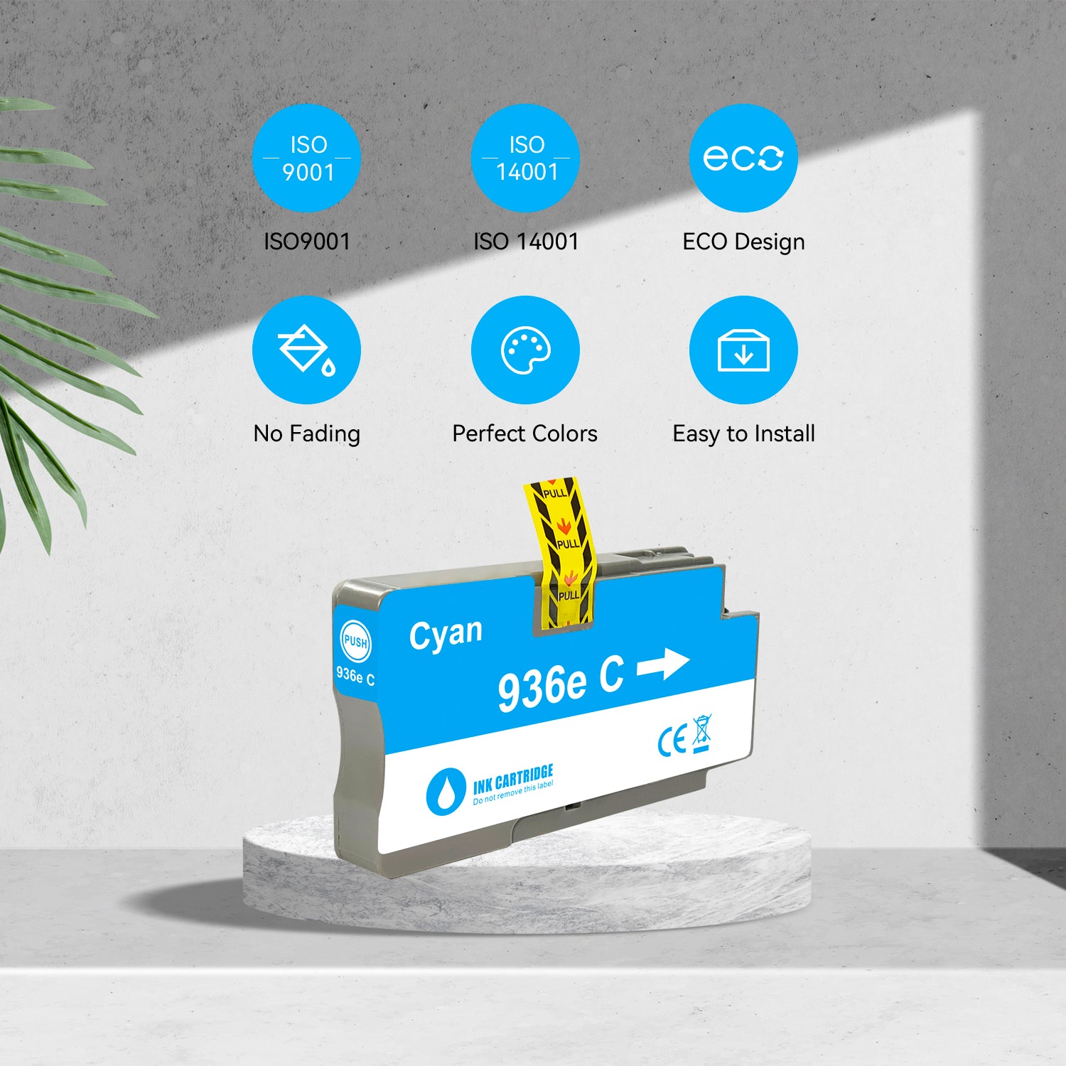 Compatible HP 936e EvoMore Cyan Cartridge by Superink