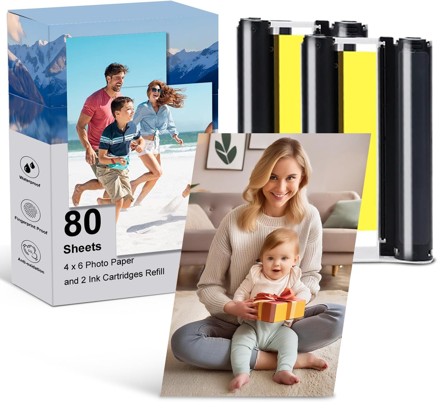 Amber printer ink and paper